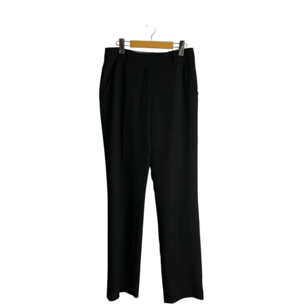 Planet Women's Black High Waisted Straight Leg Dress Pant